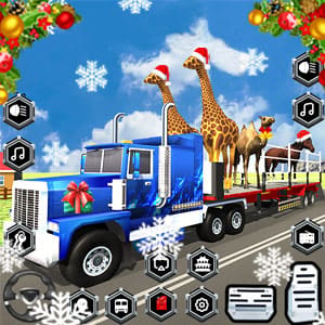 Christmas Animal Transporter Truck