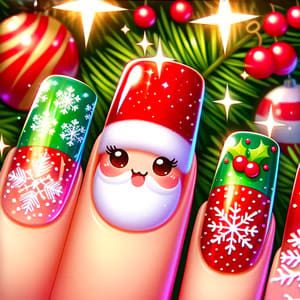 Merry Christmas Nail Design