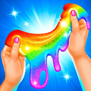 Rainbow Glitter Slime